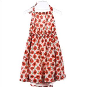 crewcuts red poppy halter dress